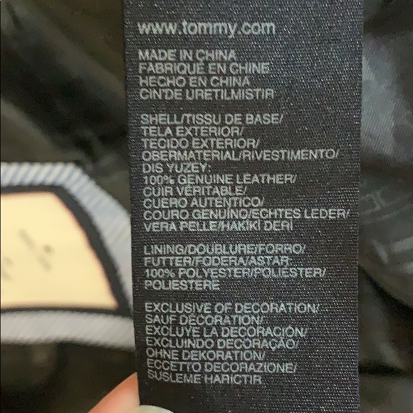 Tommy Hilfiger 100% genuine leather jacket size XS - Picture 8 of 8